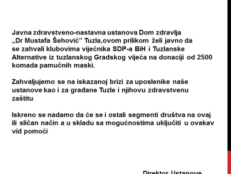 ZAHVALNOST KLUBOVIMA VIJEĆNIKA