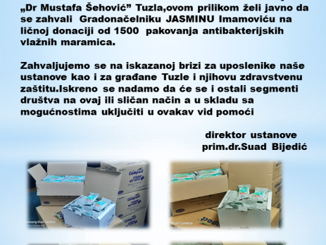 DOM ZDRAVLJA DONACIJA GRADONAČELNIKA