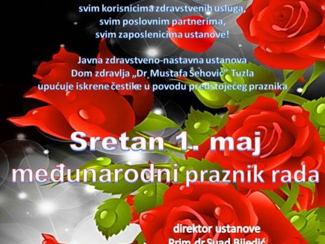 PRVOMAJSKA ČESTITKA